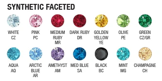 11HT-15 'Haute Couture' Faceted Gem Bezel on Flatback - Image 4