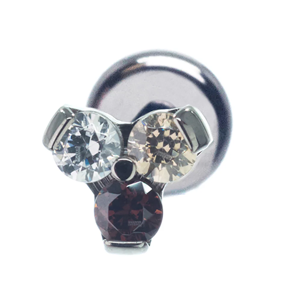 2mm Faceted Gems in Trinity (Menage a Trois) on Flatback - custom color combos - Image 4