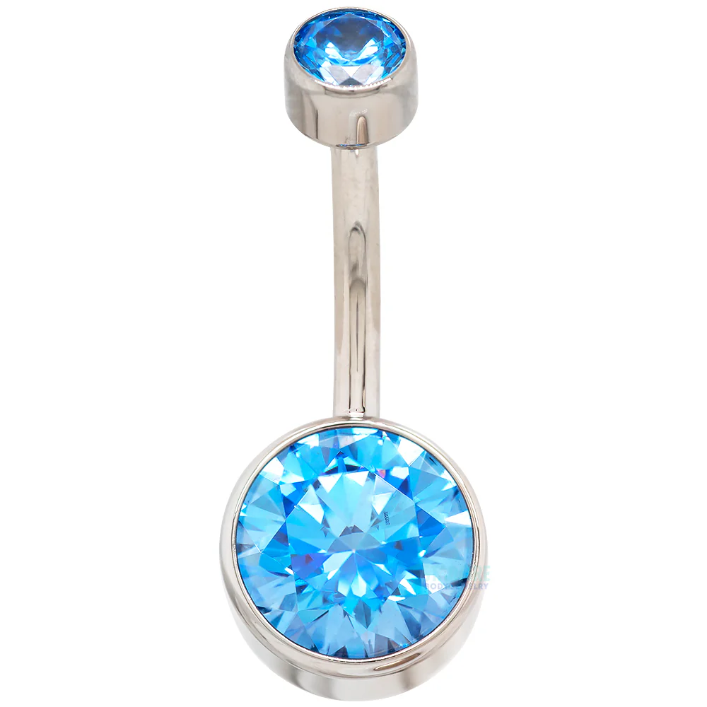 Bezel-set Brilliant-Cut Navel Curve - Image 12