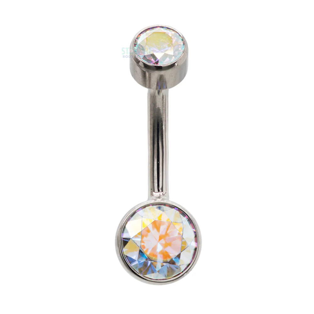 Bezel-set Brilliant-Cut Navel Curve - Image 13