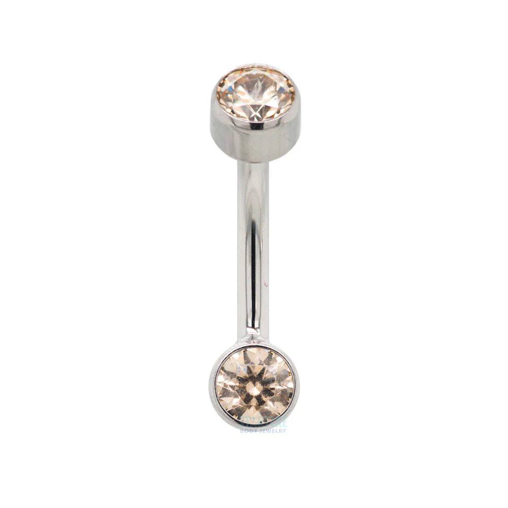 Bezel-set Brilliant-Cut Navel Curve - Image 18