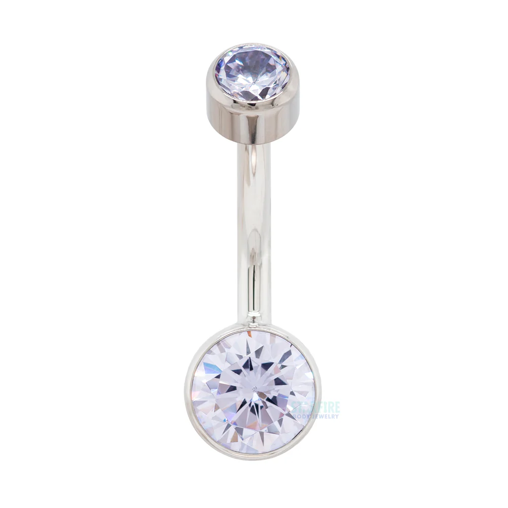 Bezel-set Brilliant-Cut Navel Curve - Image 19