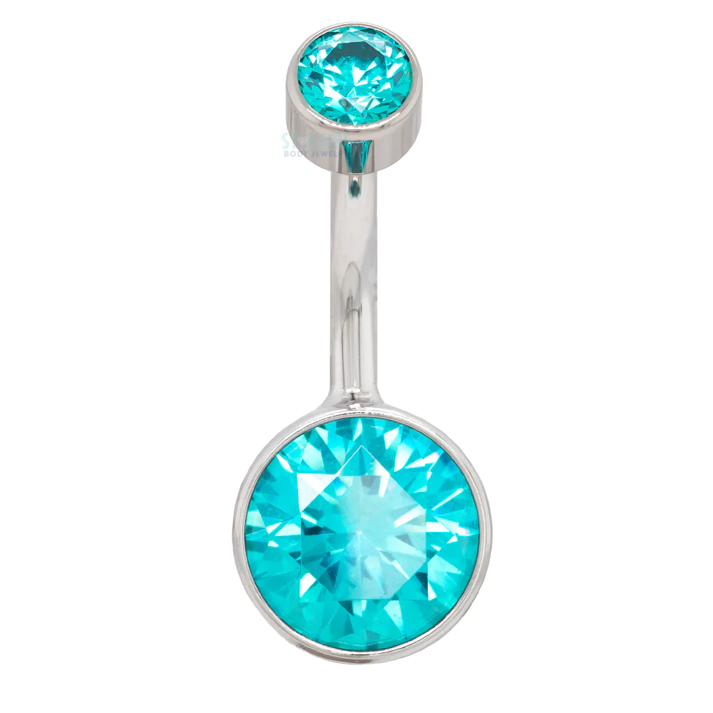 Bezel-set Brilliant-Cut Navel Curve - Image 24