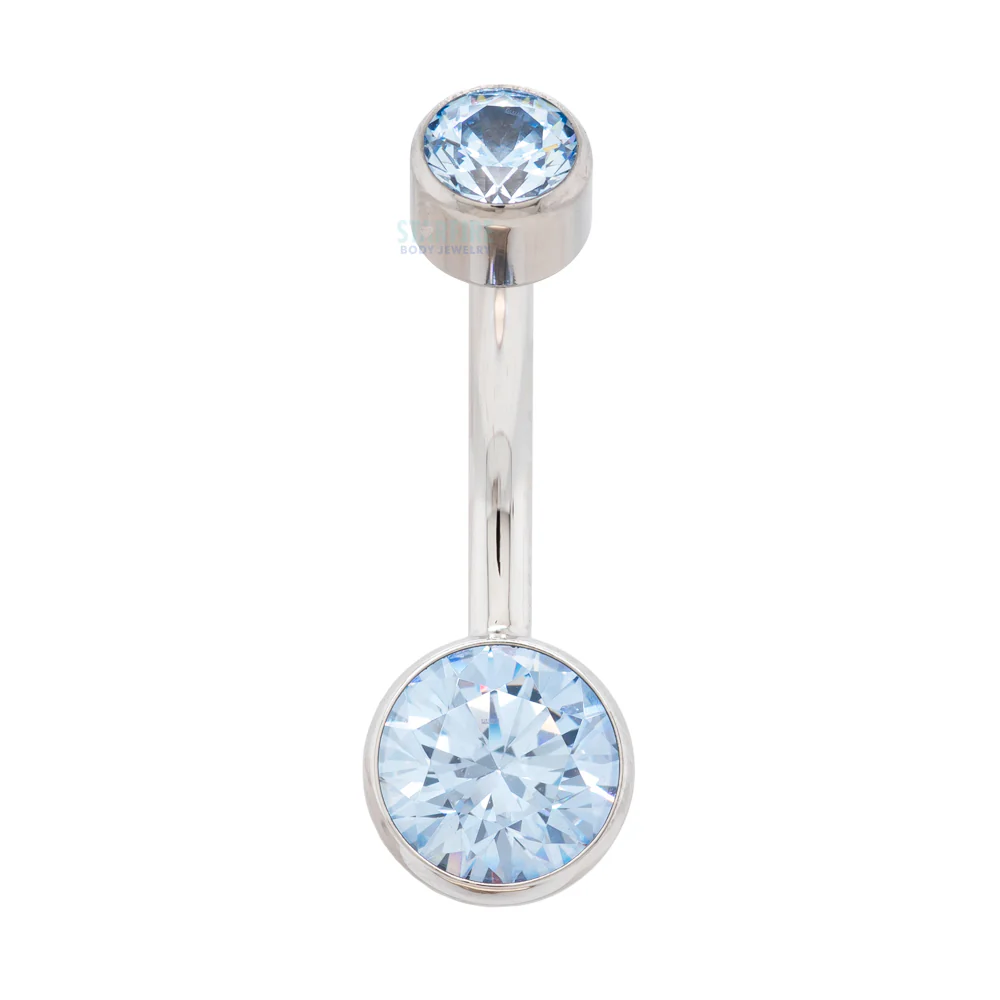 Bezel-set Brilliant-Cut Navel Curve - Image 25