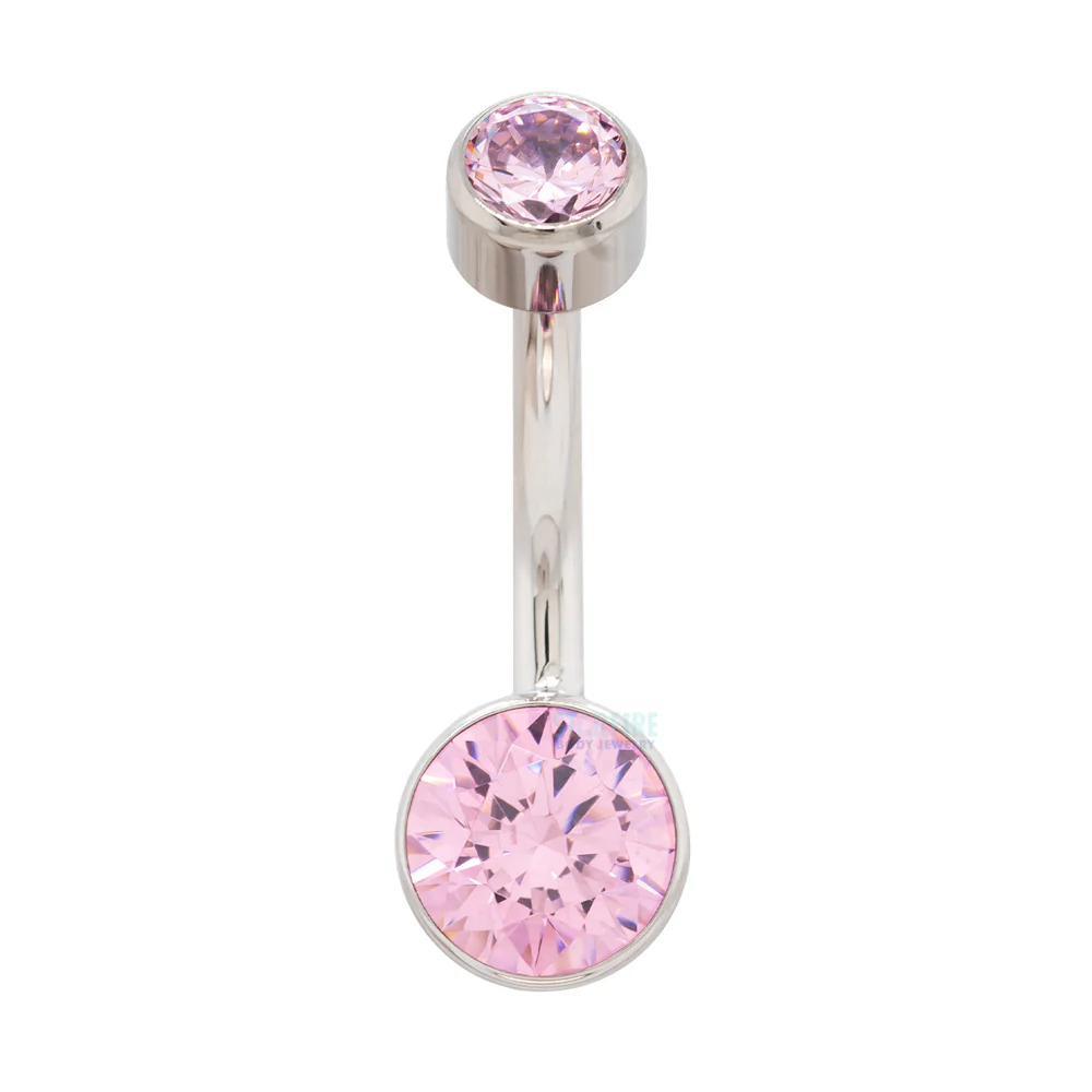 Bezel-set Brilliant-Cut Navel Curve - Image 26