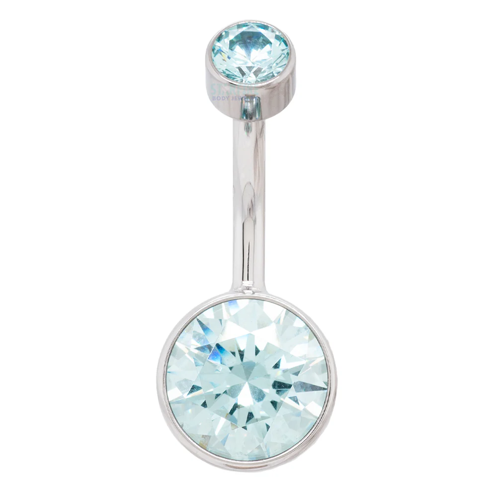 Bezel-set Brilliant-Cut Navel Curve - Image 29