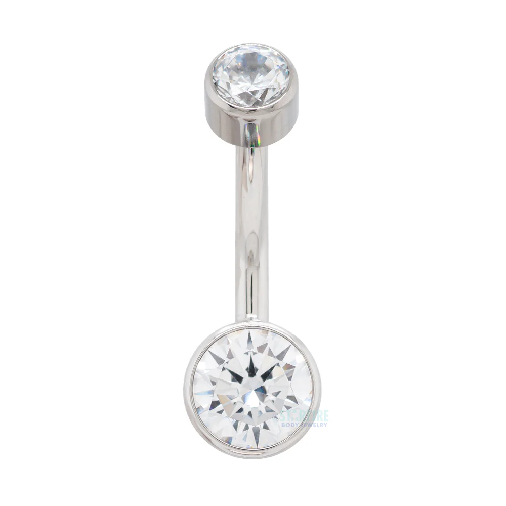 Bezel-set Brilliant-Cut Navel Curve - Image 6