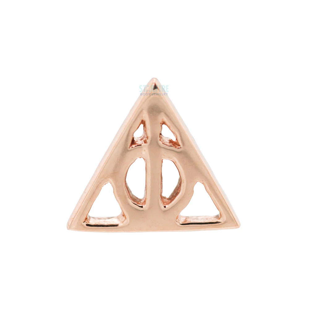 "Deathly Hallows" Threaded End in Gold - Image 6