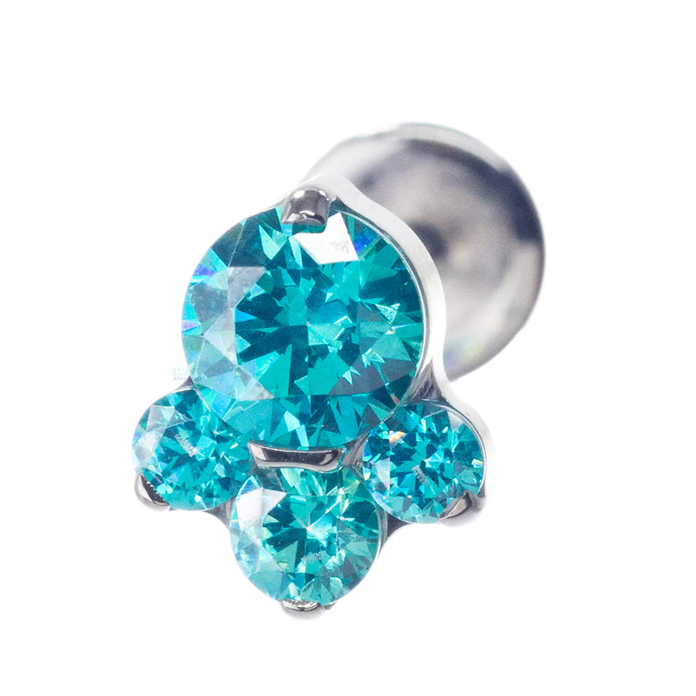 "Caeli" Prong-Set Faceted Gems on Flatback - Image 4