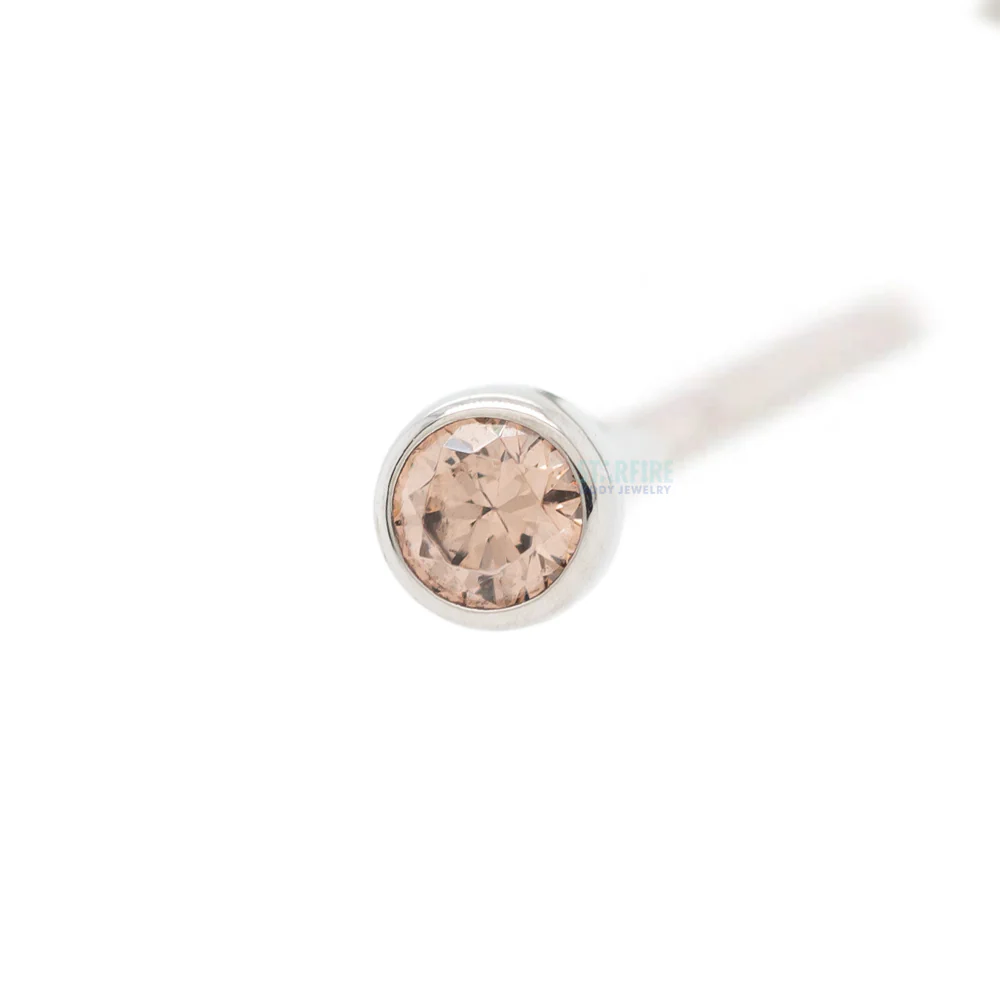 Demi Bezel-set Faceted Gem Nostril Screw - Image 53