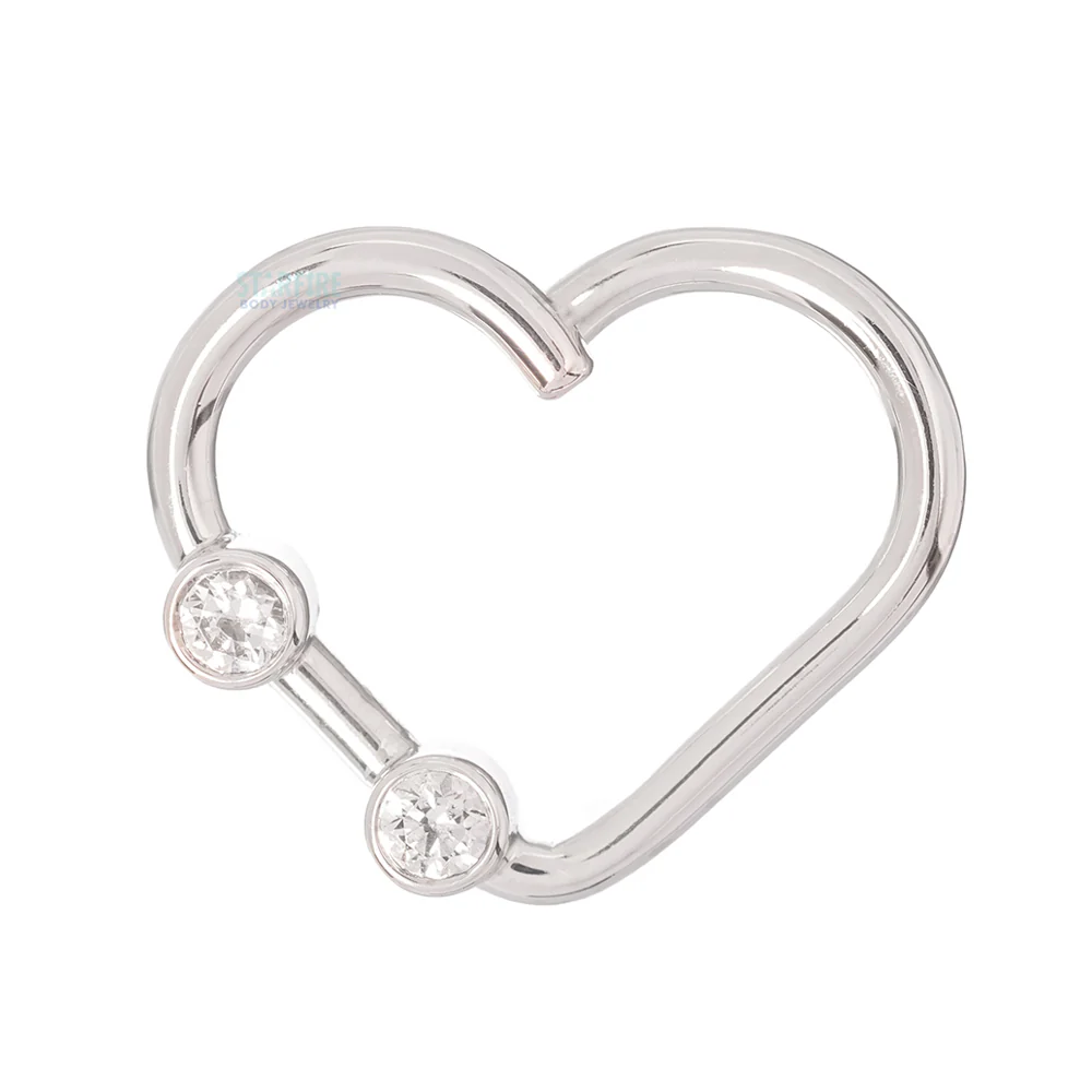 "Heartbreaker" Ring in Gold with White CZ's - Image 3