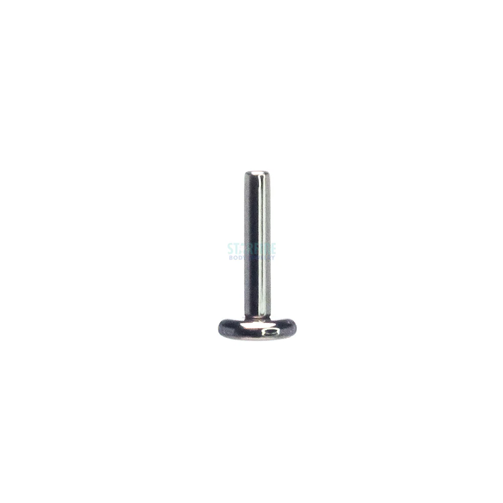Stainless Steel Threaded Flatback / Labret Post / Straight Barbell End with Threaded Disk - Image 5