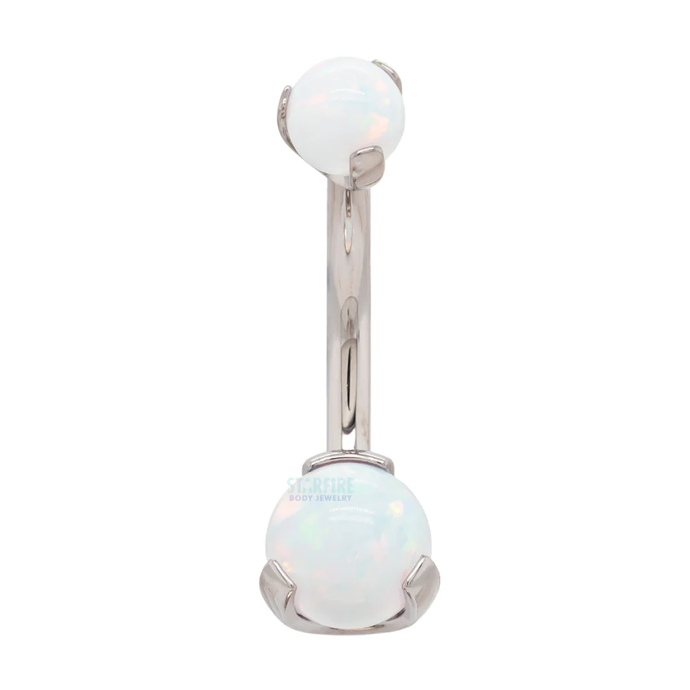 Prong Opal Ball Navel Curve - Image 5