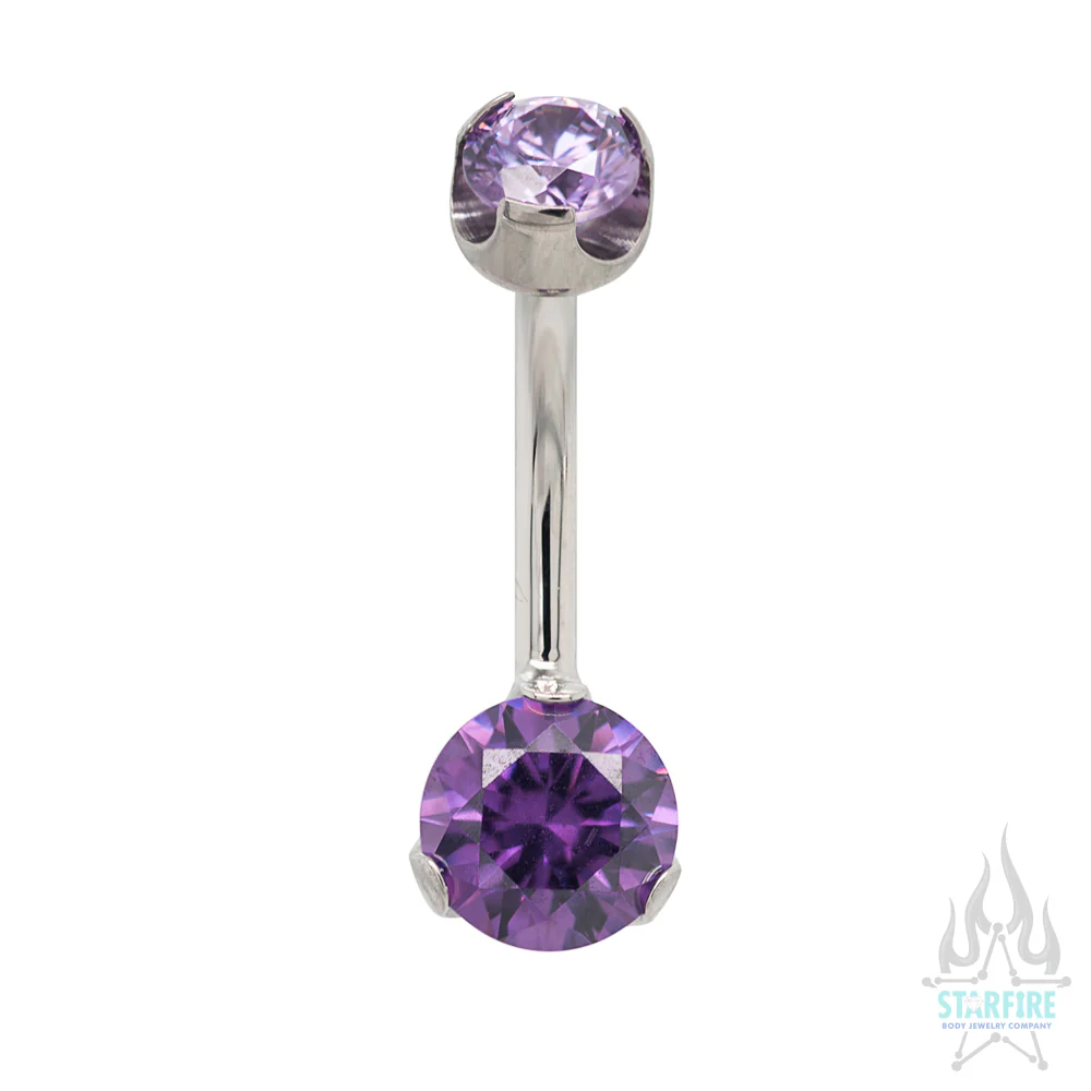 Prong-Set Brilliant-Cut Round Navel Curve - Image 12