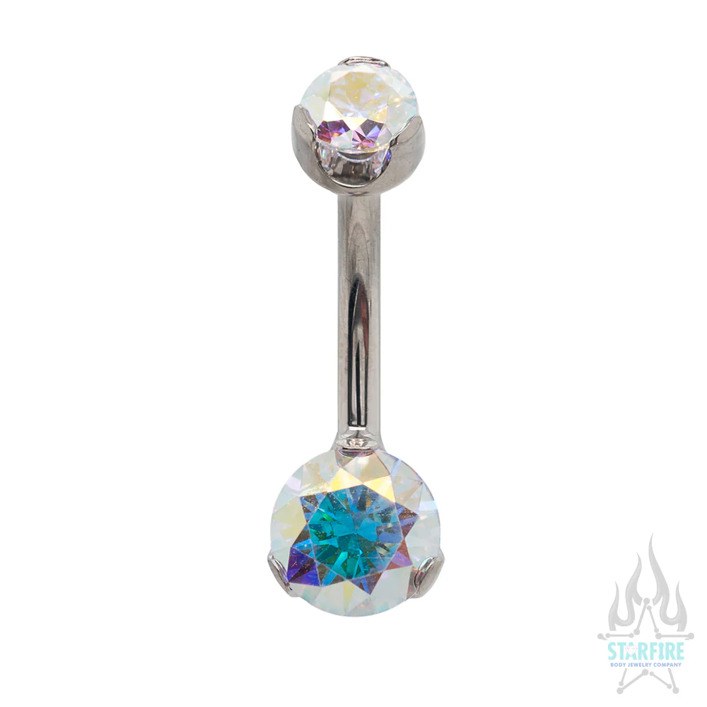 Prong-Set Brilliant-Cut Round Navel Curve - Image 14