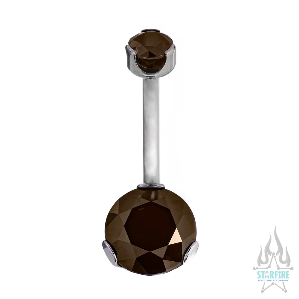 Prong-Set Brilliant-Cut Round Navel Curve - Image 17