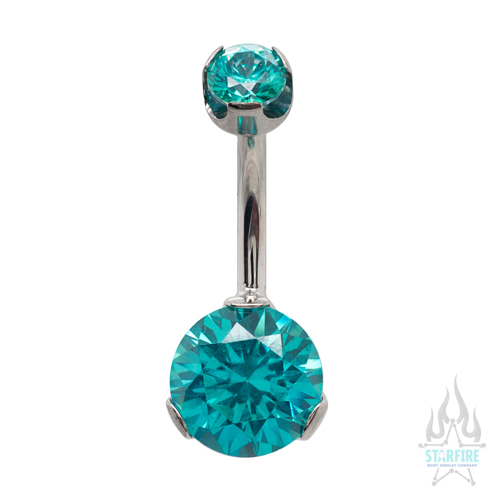 Prong-Set Brilliant-Cut Round Navel Curve - Image 22