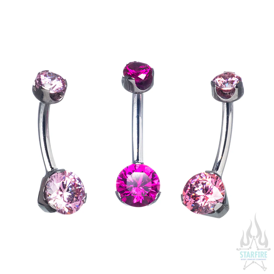 Prong-Set Brilliant-Cut Round Navel Curve - Image 3