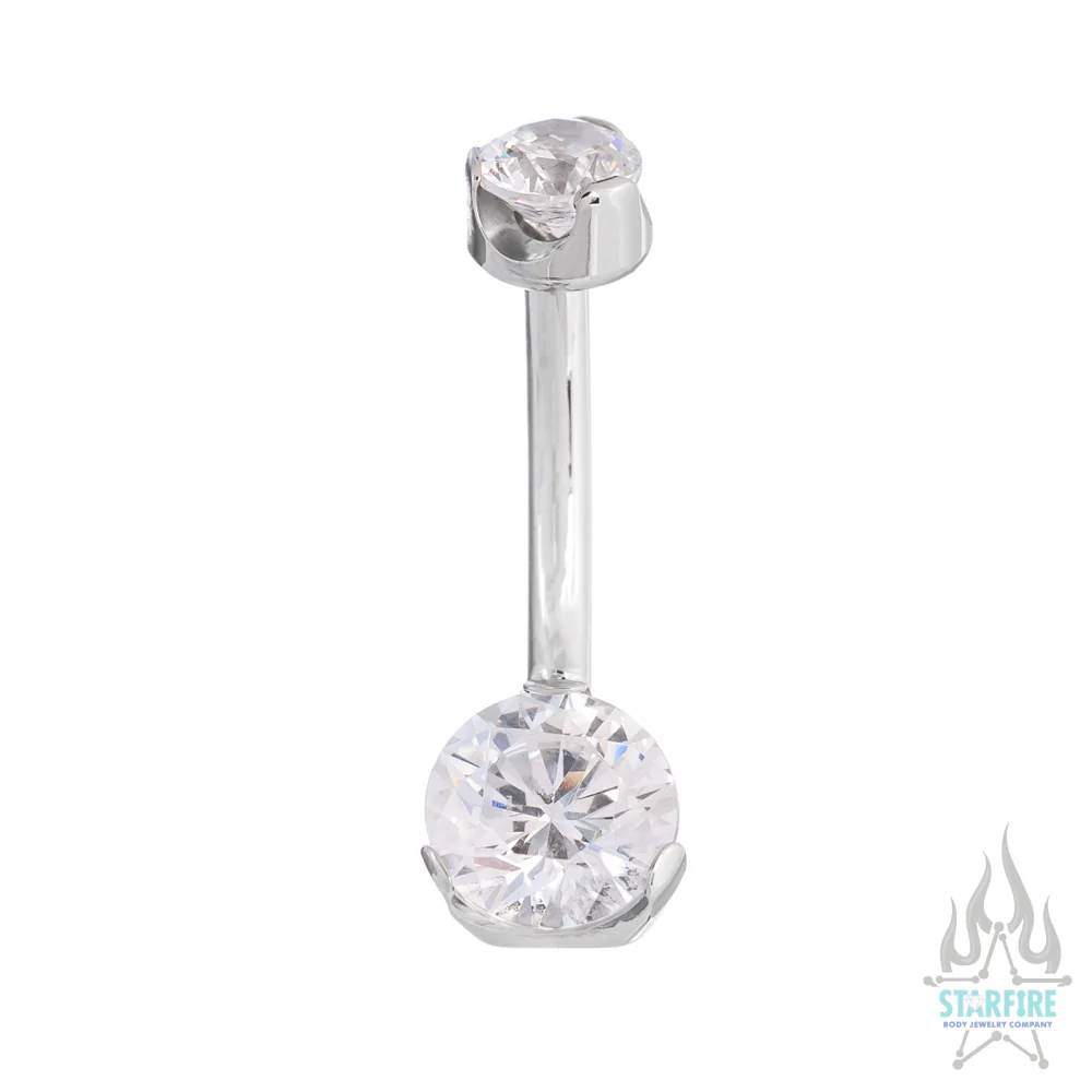 Prong-Set Brilliant-Cut Round Navel Curve - Image 7