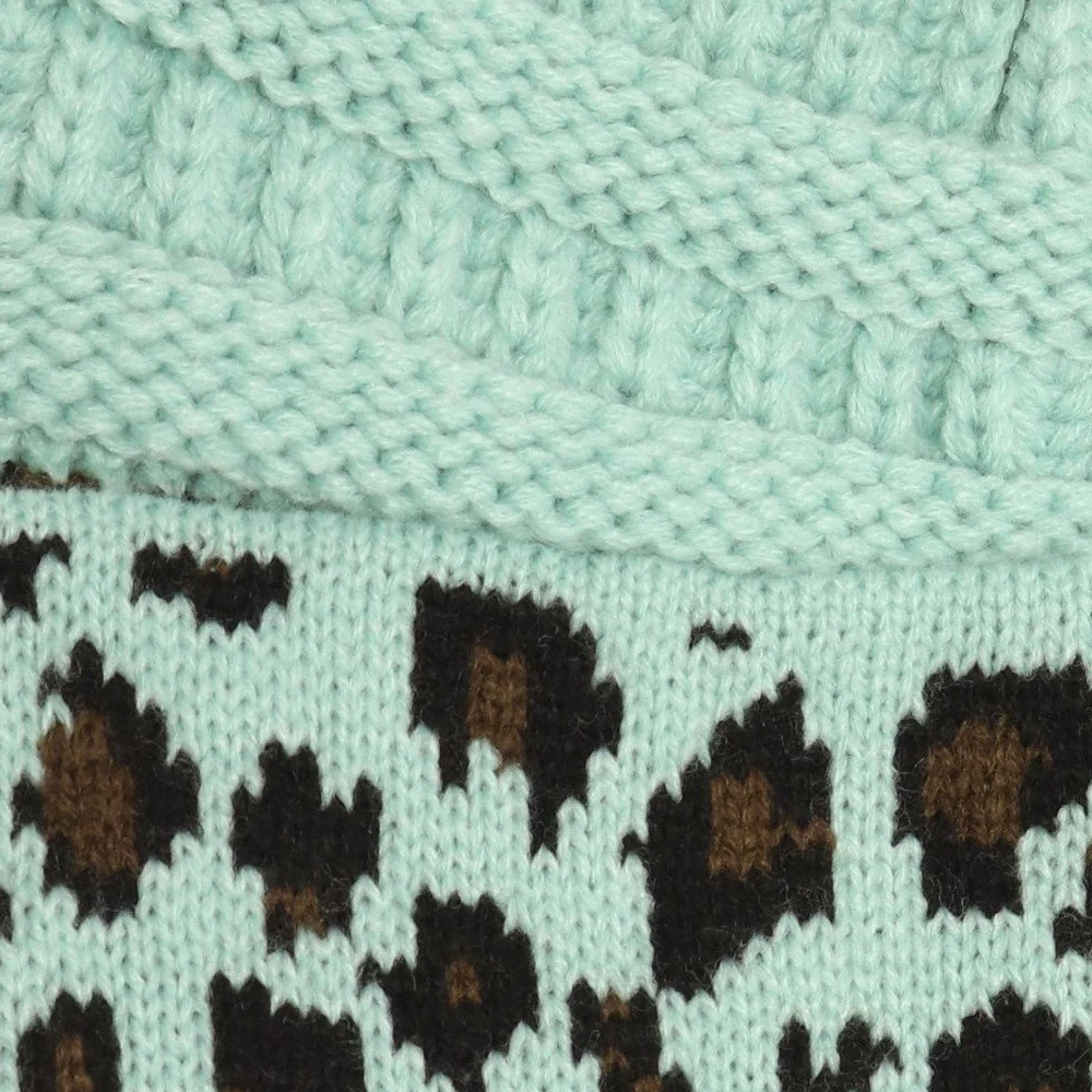 Starfire Matching Cuff Leopard CC Beanie - Image 12