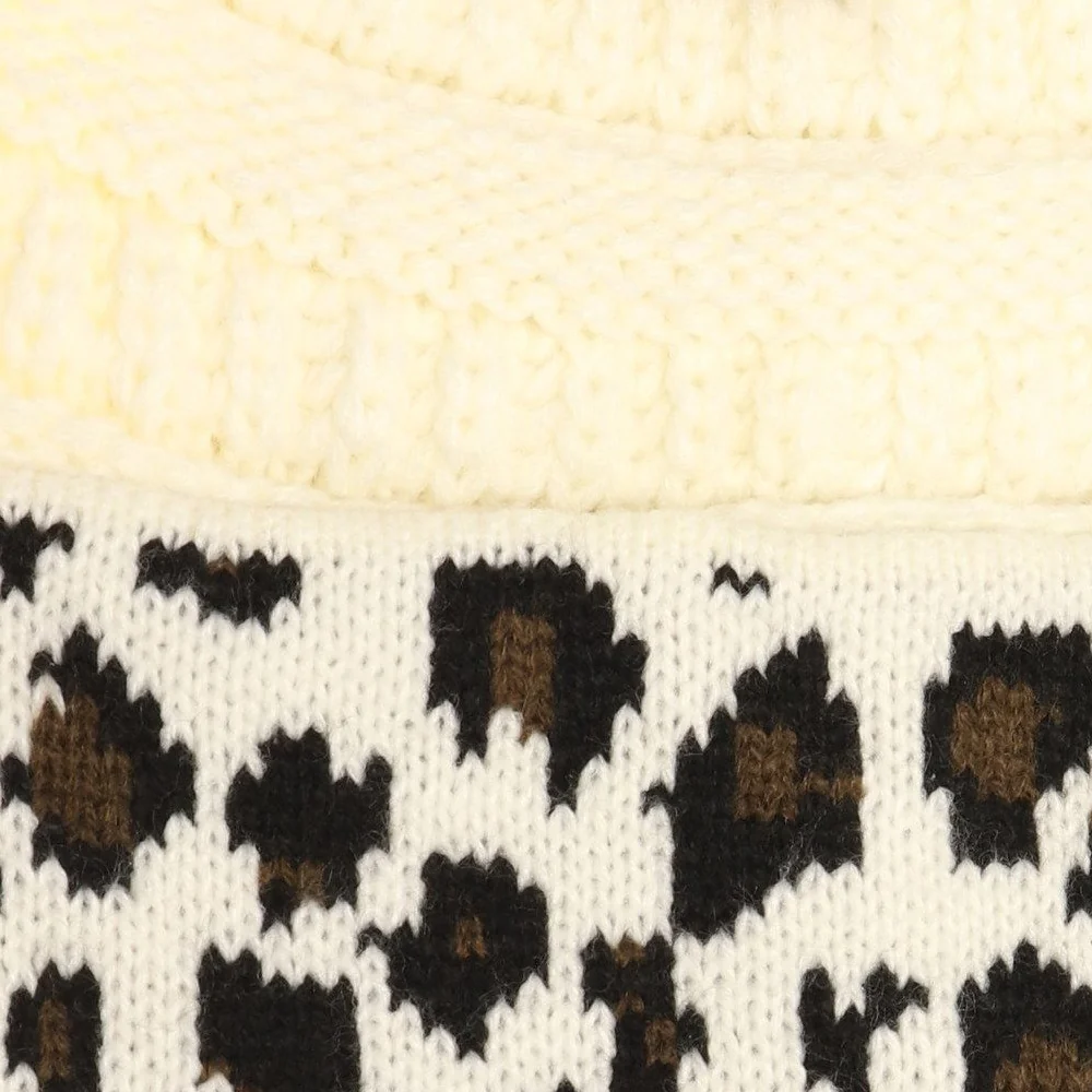 Starfire Matching Cuff Leopard CC Beanie - Image 3