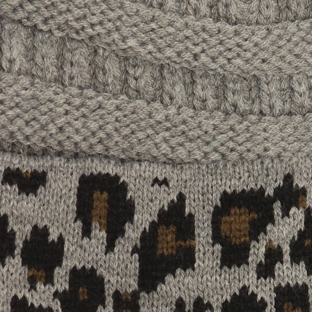 Starfire Matching Cuff Leopard CC Beanie - Image 4