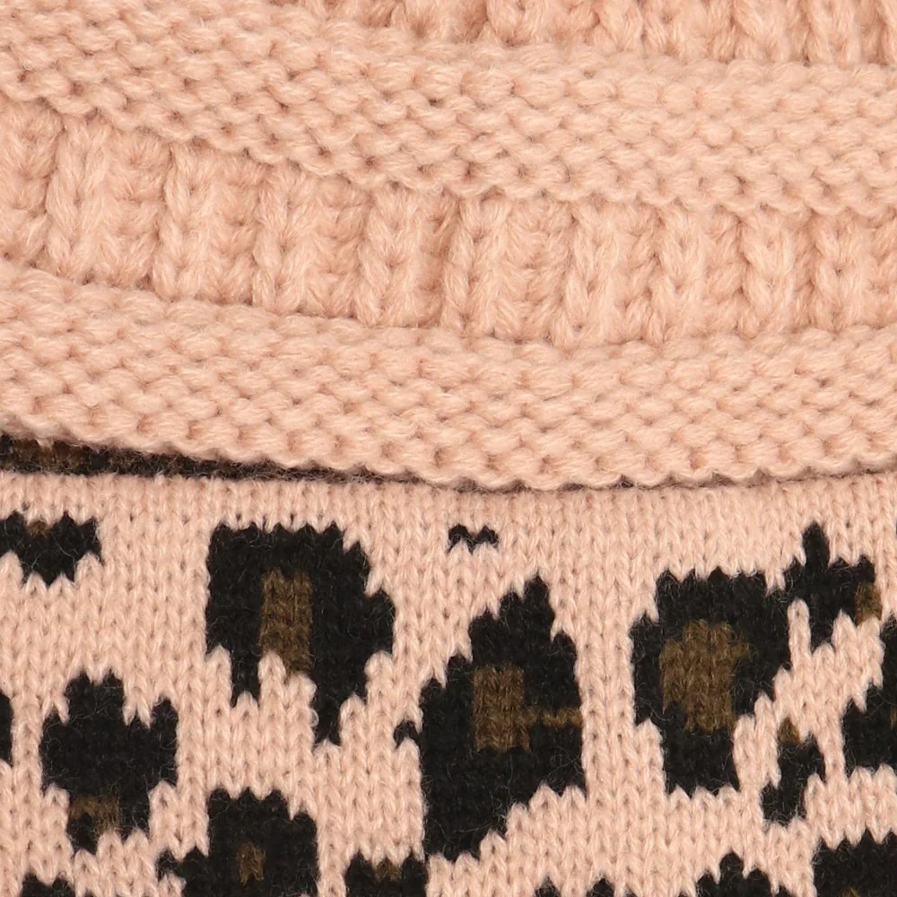 Starfire Matching Cuff Leopard CC Beanie - Image 9