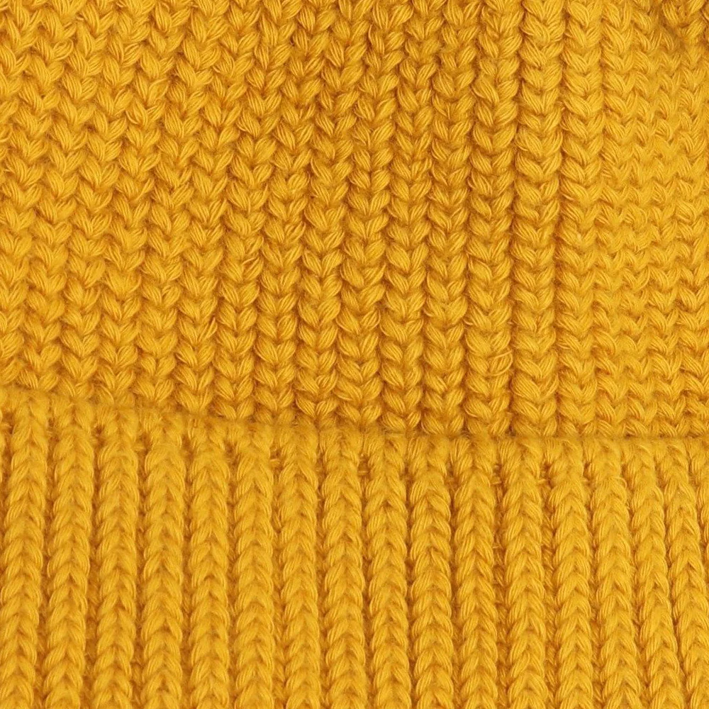 Starfire Unisex Solid Ribbed Knit Short CC Beanie - Image 6