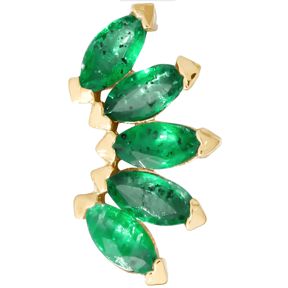 threadless: "Bella" Pin in Gold with Birthstone Gemstones - Image 10