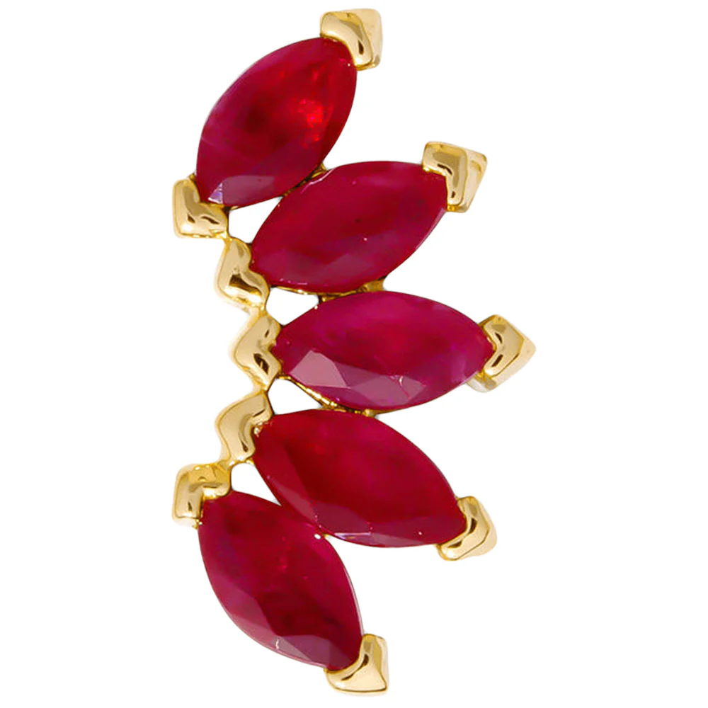 threadless: "Bella" Pin in Gold with Birthstone Gemstones - Image 11