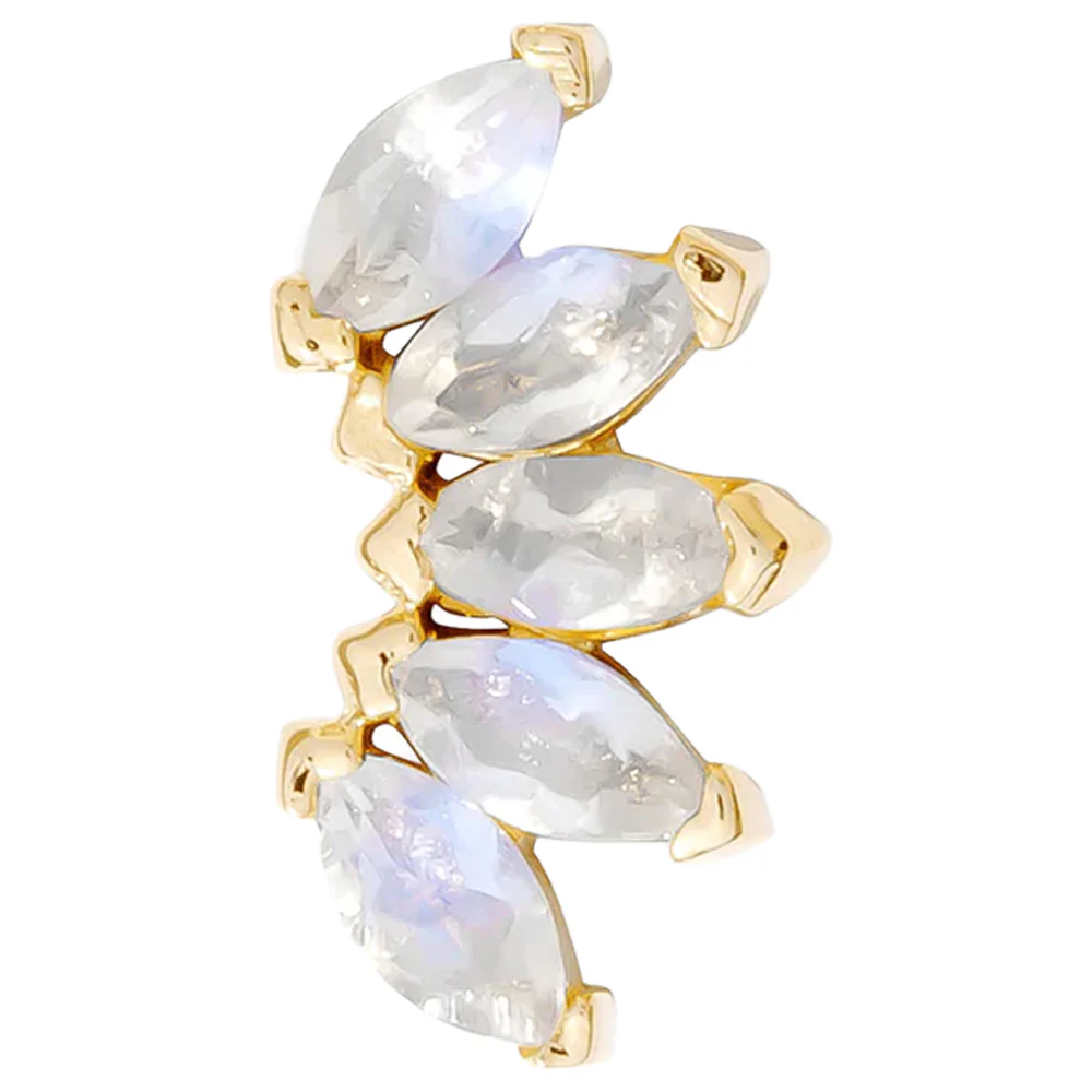 threadless: "Bella" Pin in Gold with Birthstone Gemstones - Image 12