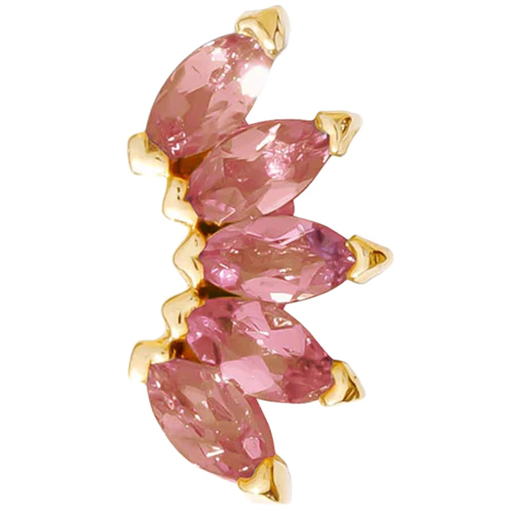 threadless: "Bella" Pin in Gold with Birthstone Gemstones - Image 14