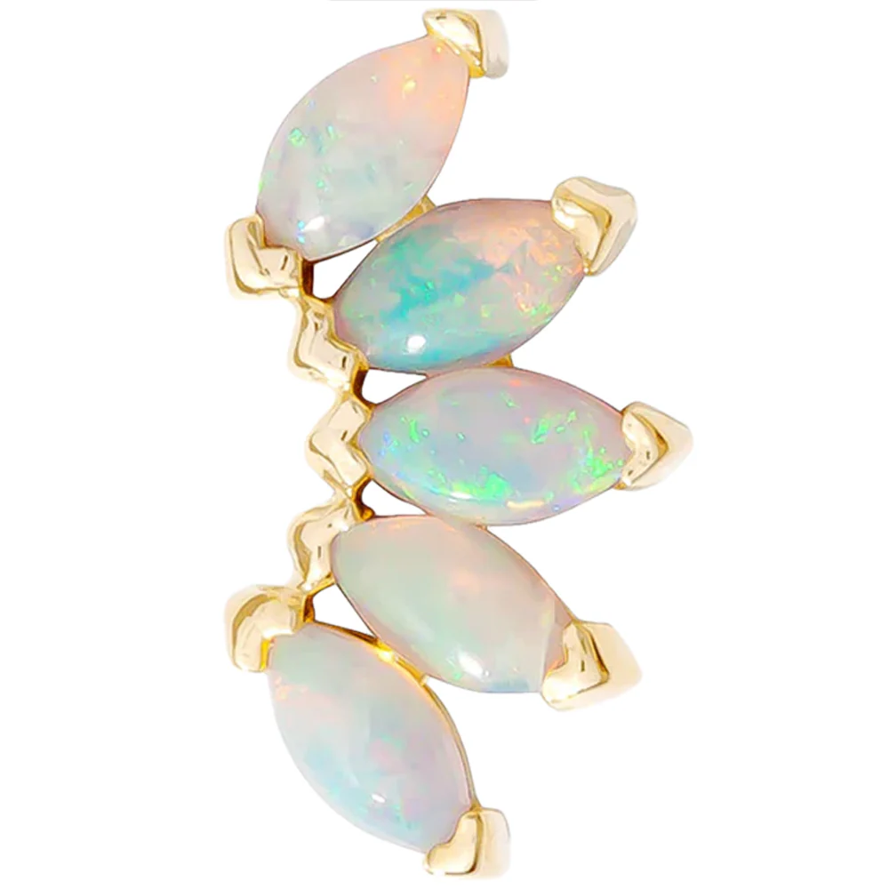 threadless: "Bella" Pin in Gold with Birthstone Gemstones - Image 15