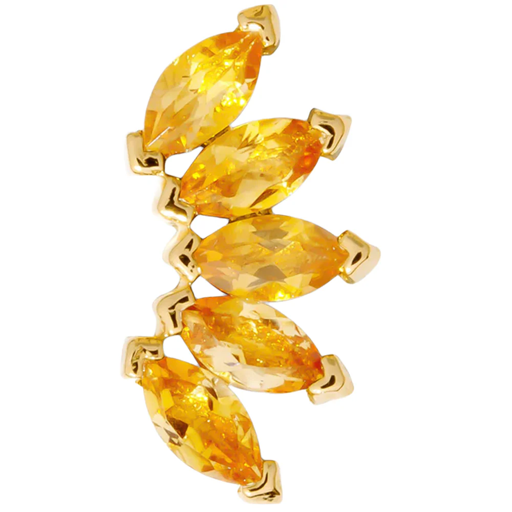 threadless: "Bella" Pin in Gold with Birthstone Gemstones - Image 16