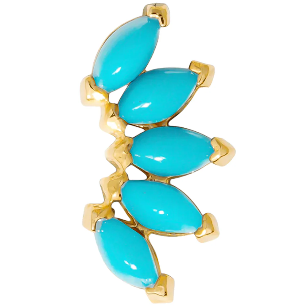 threadless: "Bella" Pin in Gold with Birthstone Gemstones - Image 17