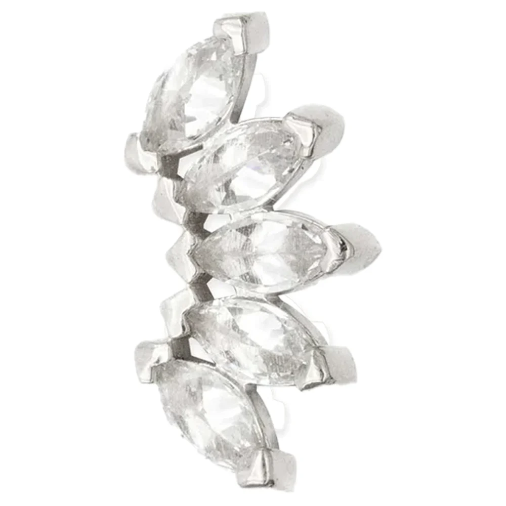 threadless: "Bella" Pin in Gold with Birthstone Gemstones - Image 5